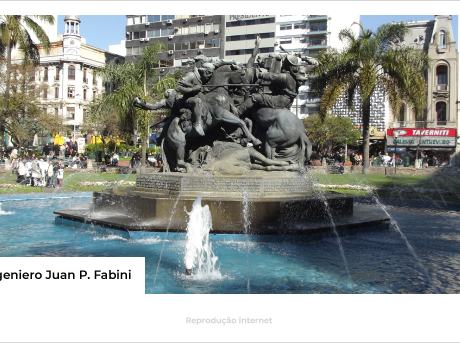 Chafariz com elefantes da Plaza Juan Pedro Fabini - O que fazer em Montevideo, Uruguai - Blog Mundo Lá Fora