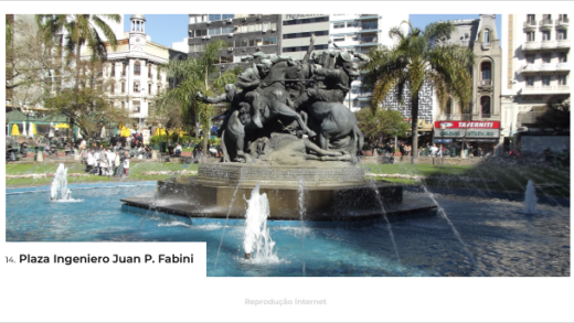 Chafariz com elefantes da Plaza Juan Pedro Fabini - O que fazer em Montevideo, Uruguai - Blog Mundo Lá Fora